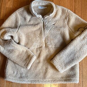 Vineyard Vines Tan Fleece Pullover